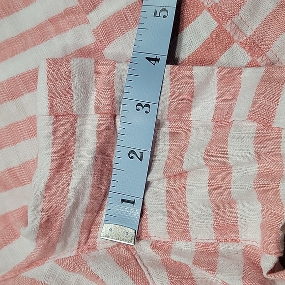 Old Navy Size 2X High Rise Striped Linen Blend Shorts, NEW with Tag - Picture 9 of 13